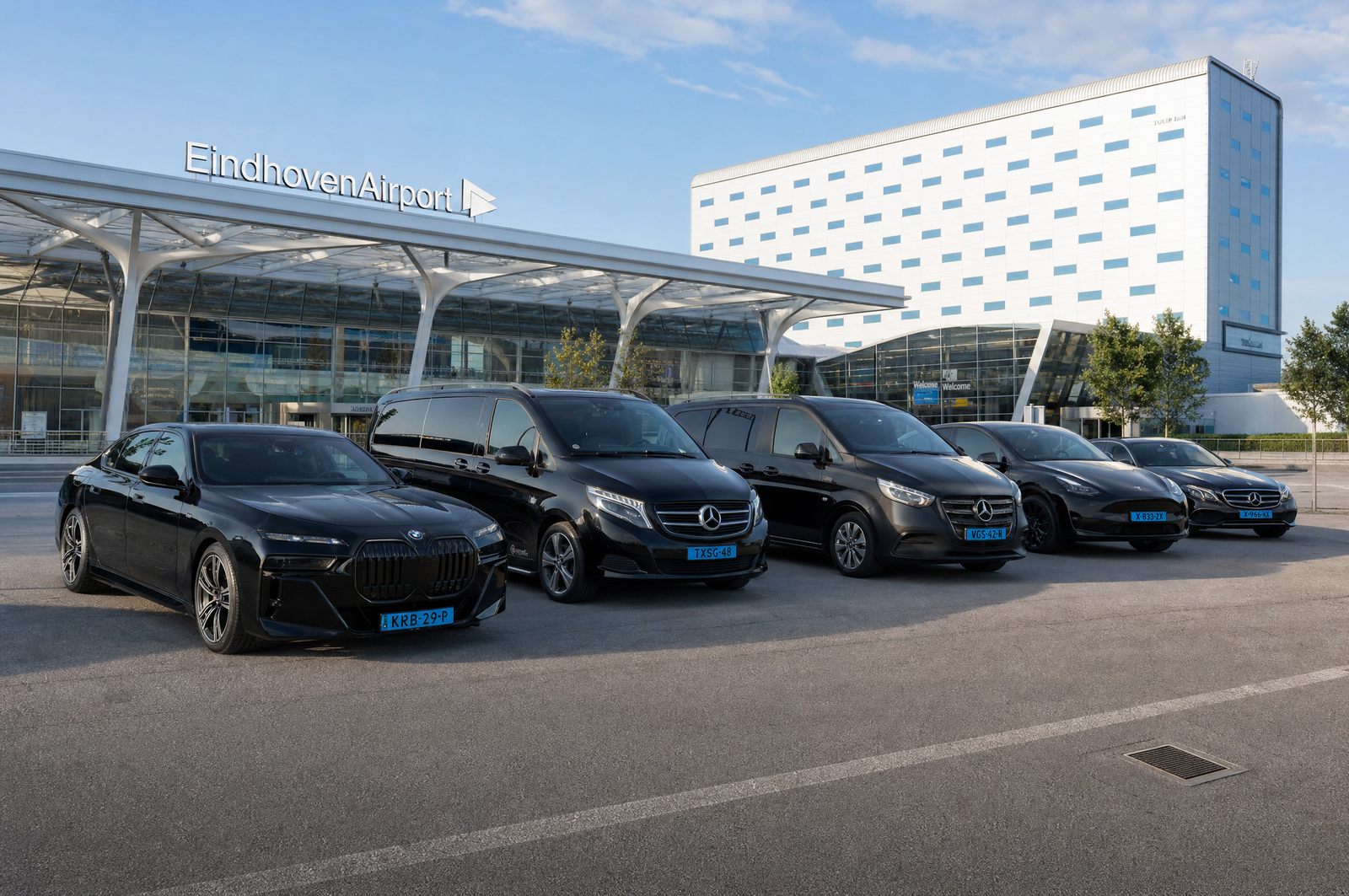 Braintax taxi bij Eindhoven Airport